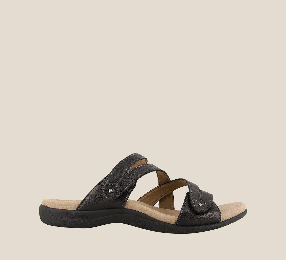 Taos Double U Sandal Black Women's