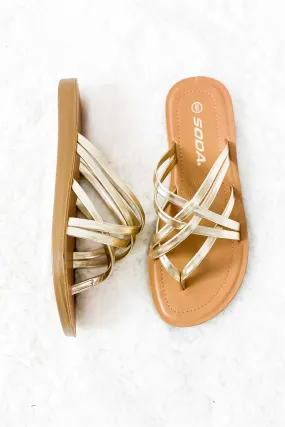 The Cleo Sandals - Gold