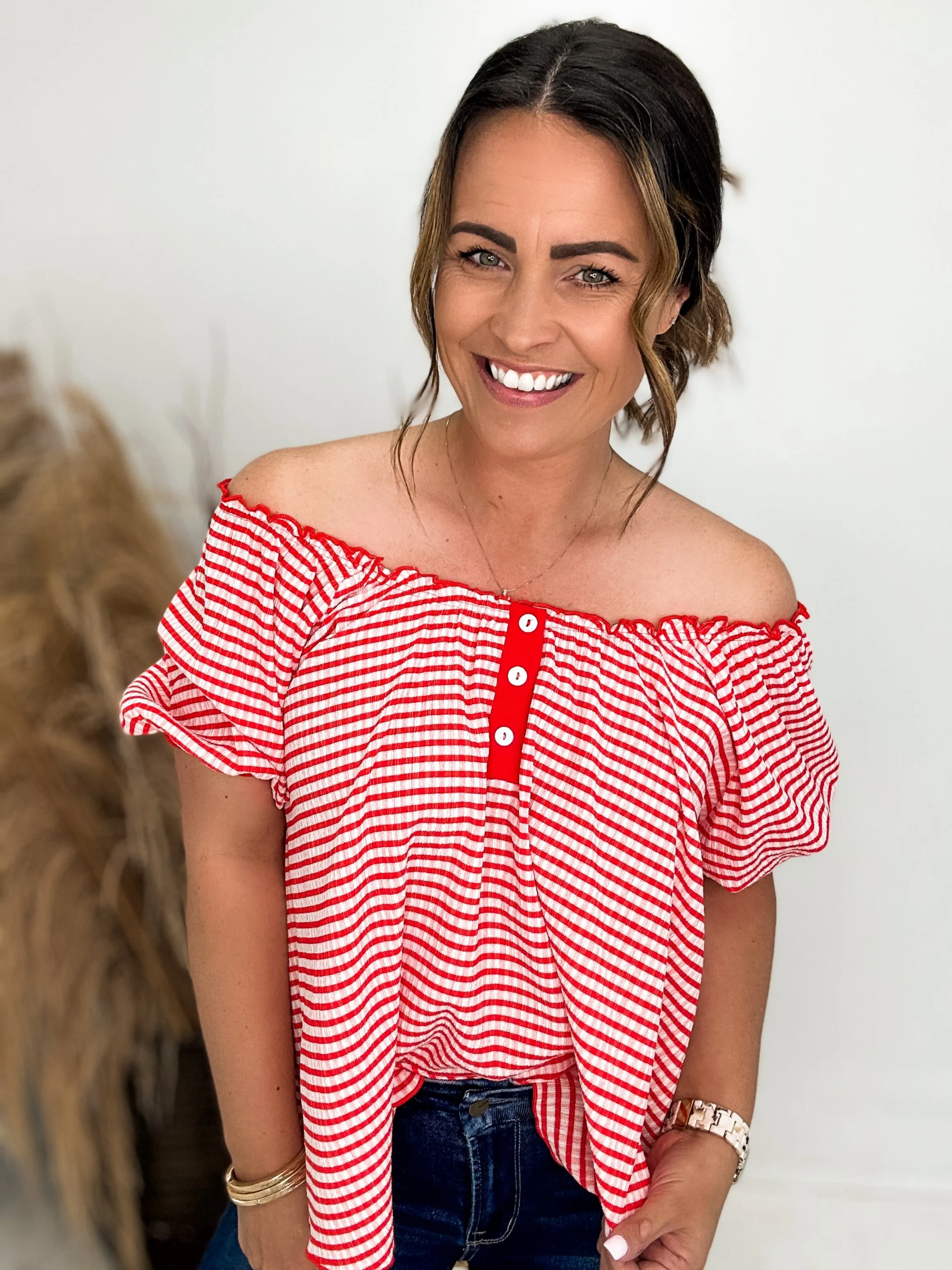 The Ruffled Stripes Top