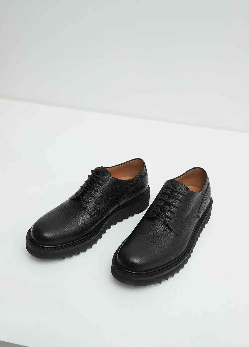 Tumble Leather Derby Shoes