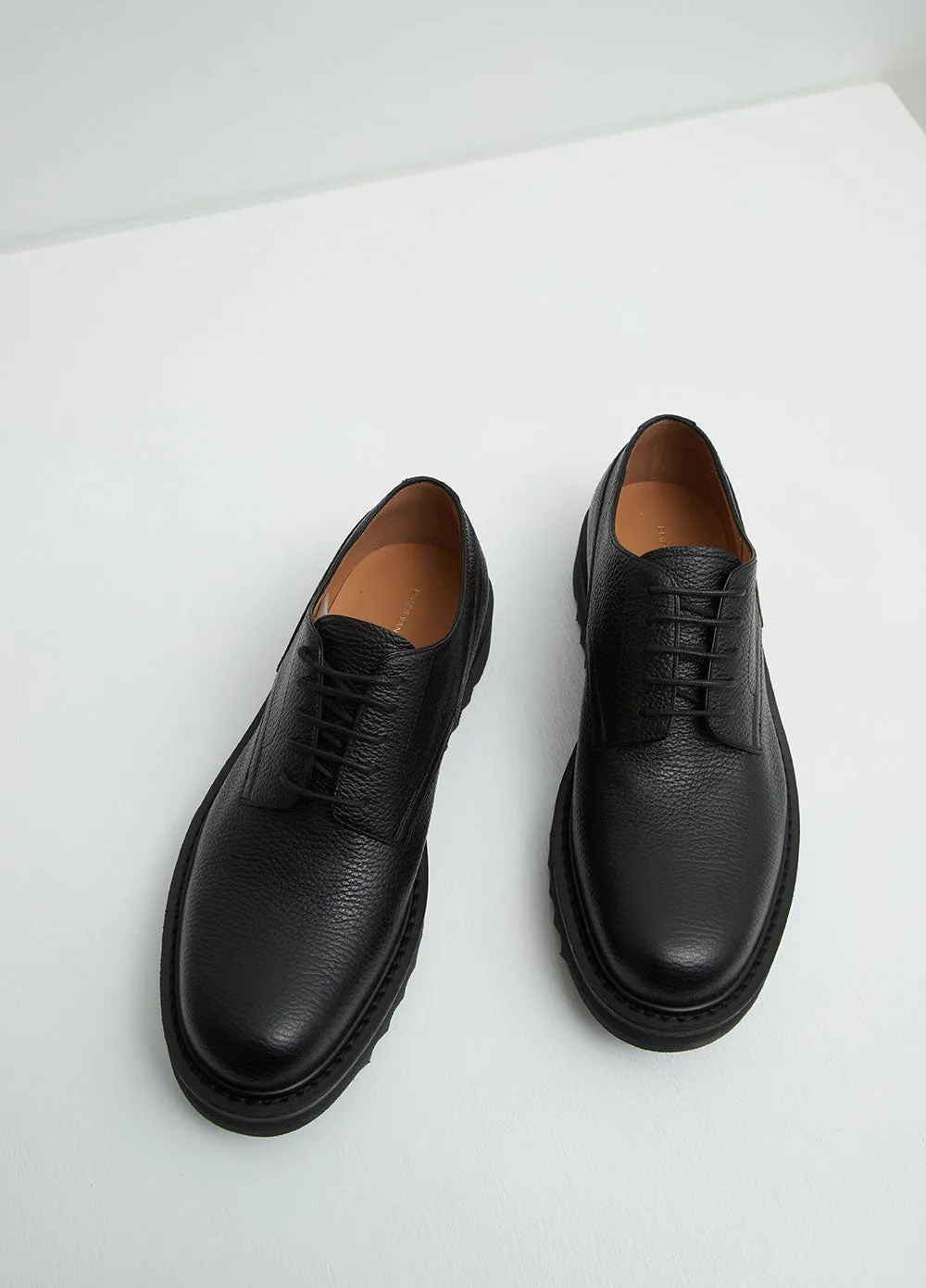 Tumble Leather Derby Shoes