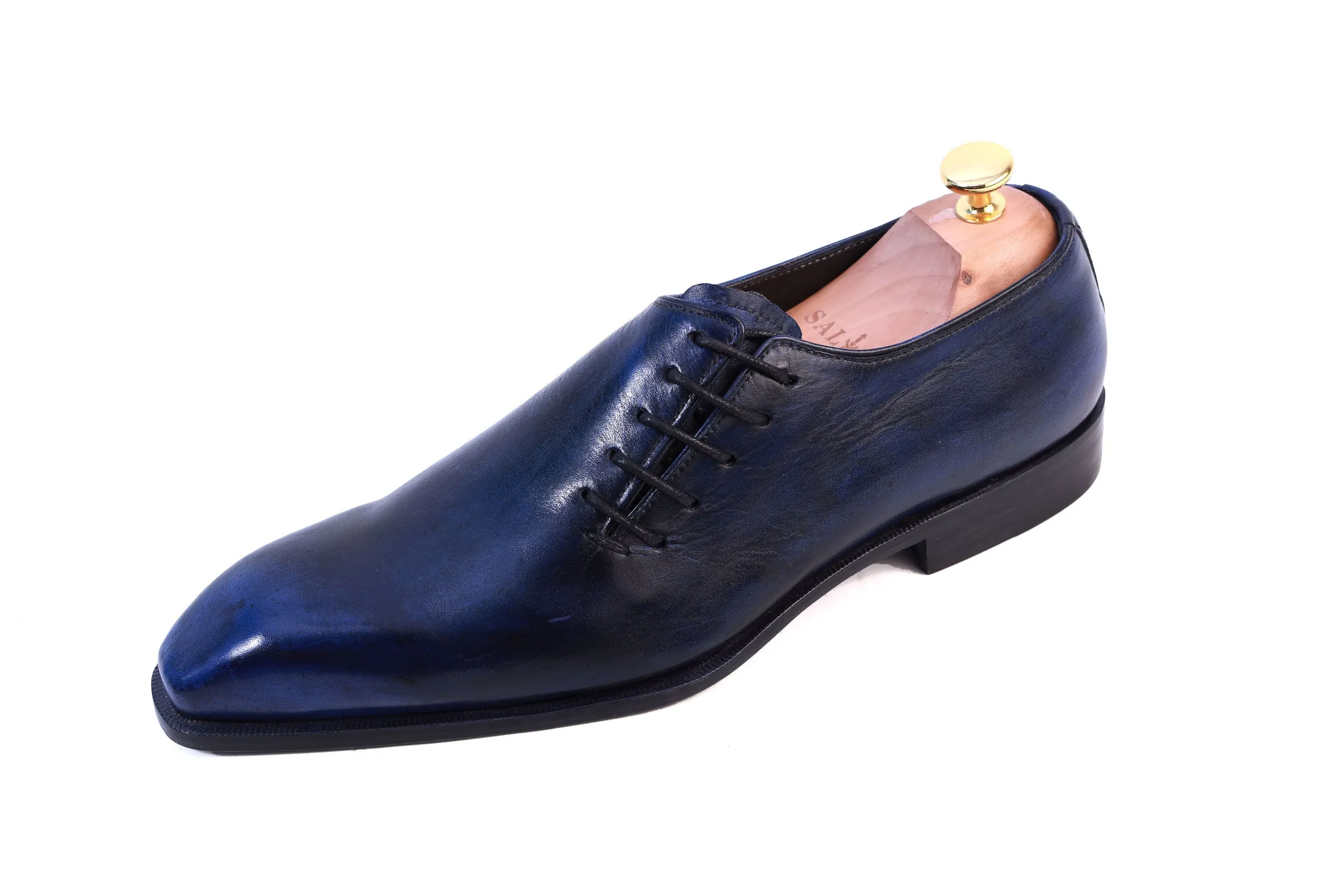 Tyler- Navy Whole cut Oxford Shoes