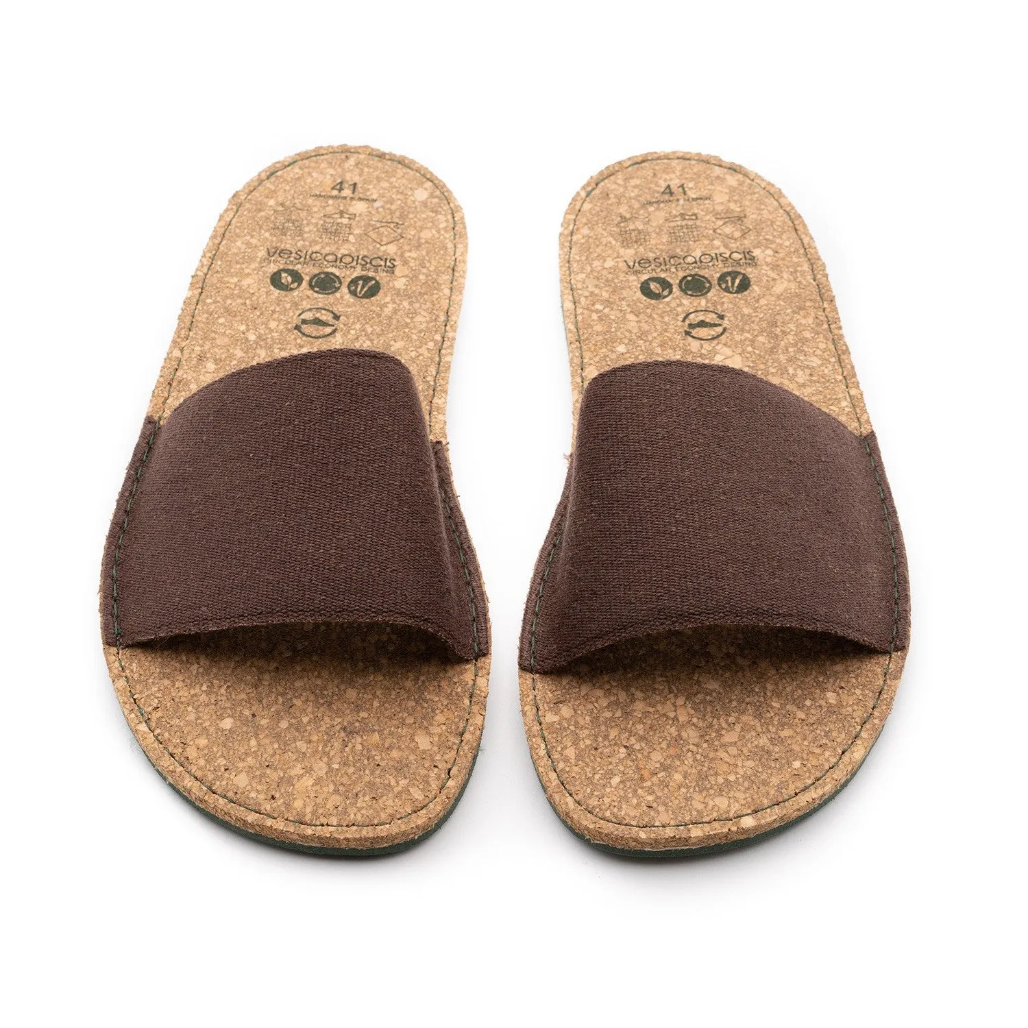 Vegan sandal brown GAN006