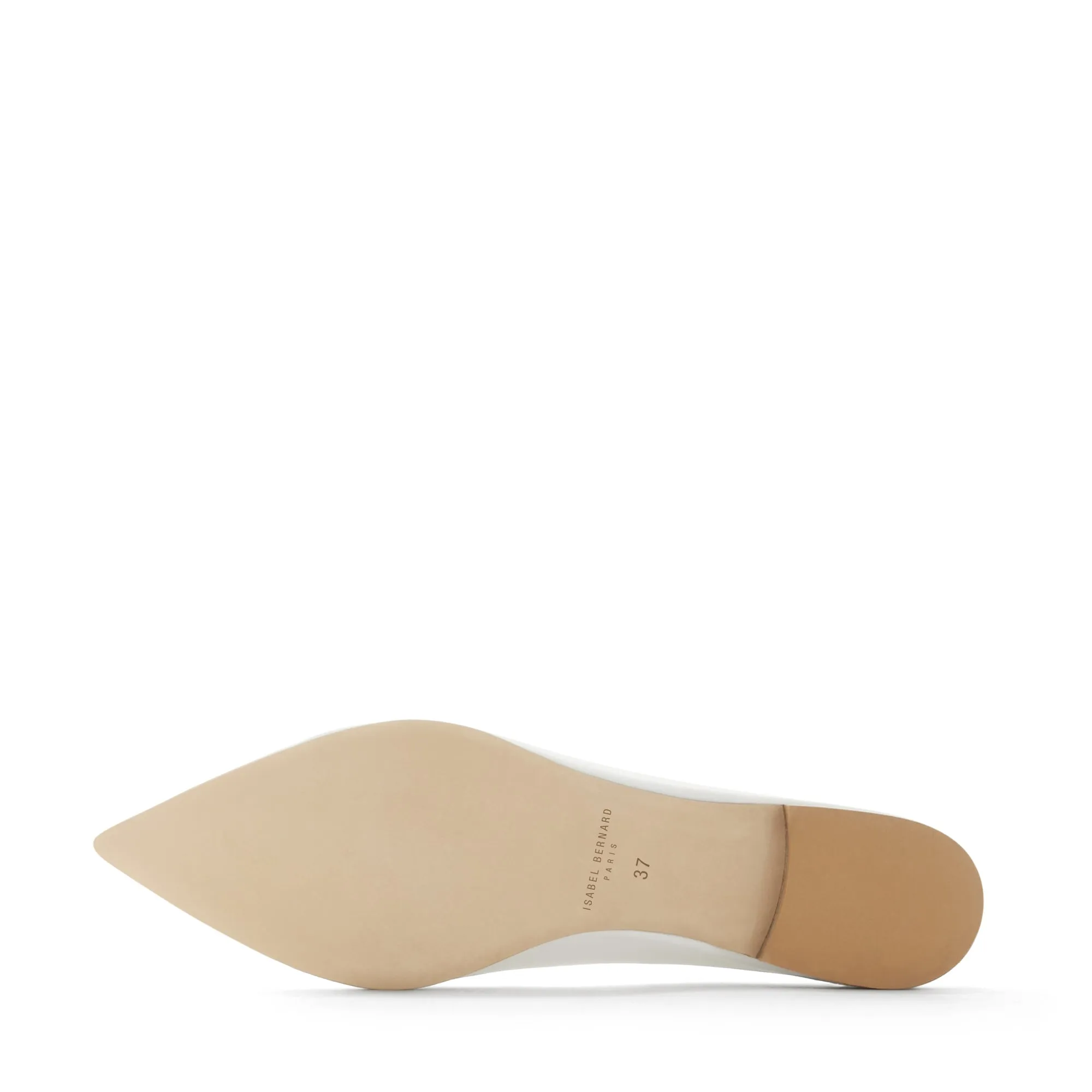 Vendôme Elita white calfskin leather ballerinas