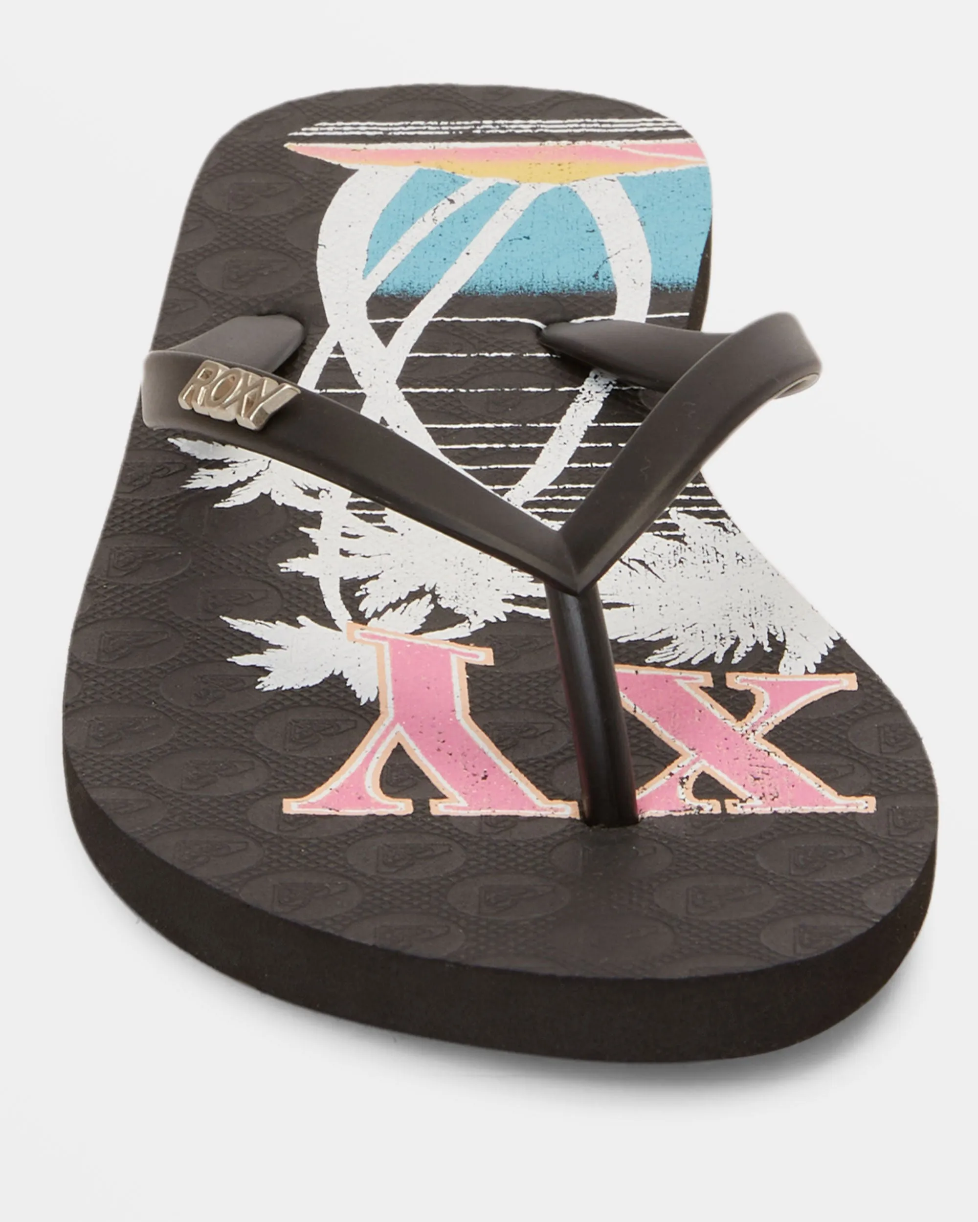 Viva Stamp Flip-Flops - Black Graphic