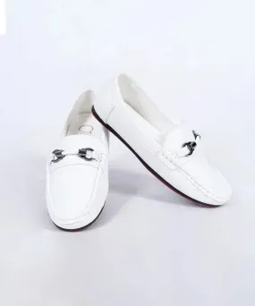 White Formal Party Loafers for Boys