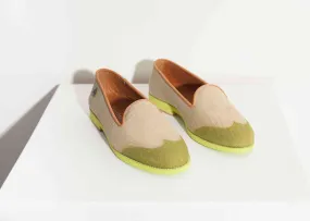 Wingtip Loafer in Lime