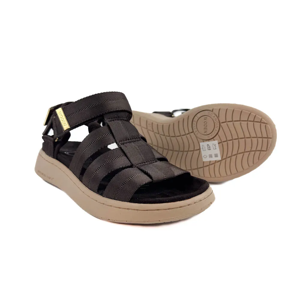 Woden - Line Fisherman Sandal (Chocolate)