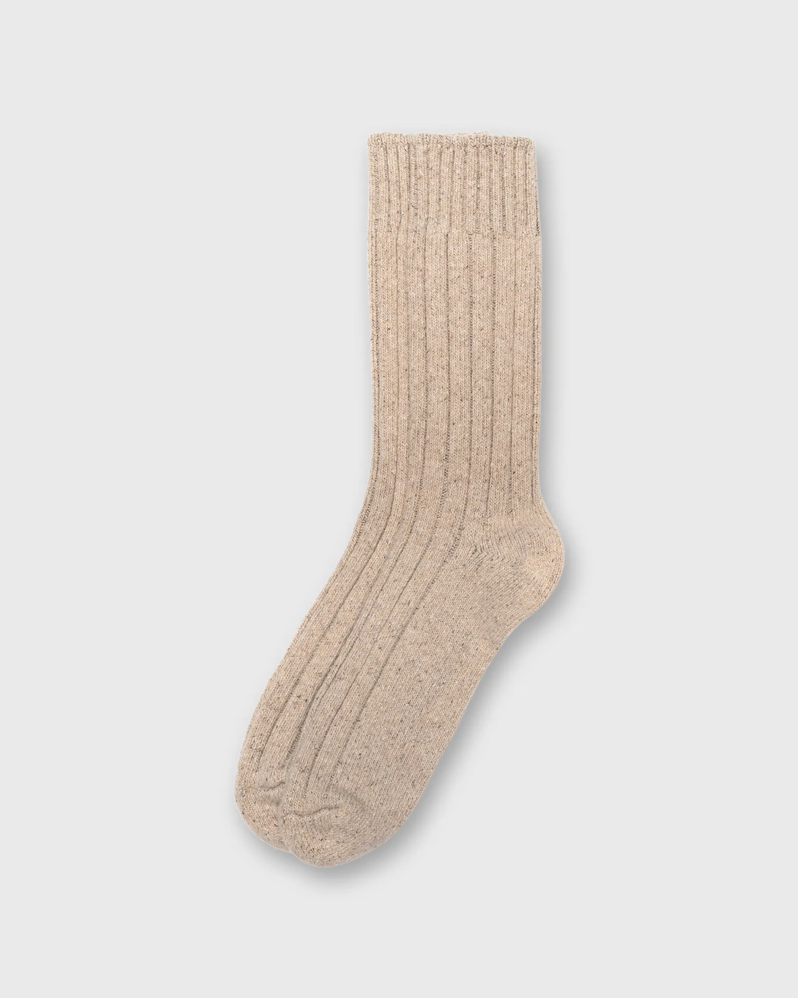 Wool & Silk Boot Socks in Oatmeal