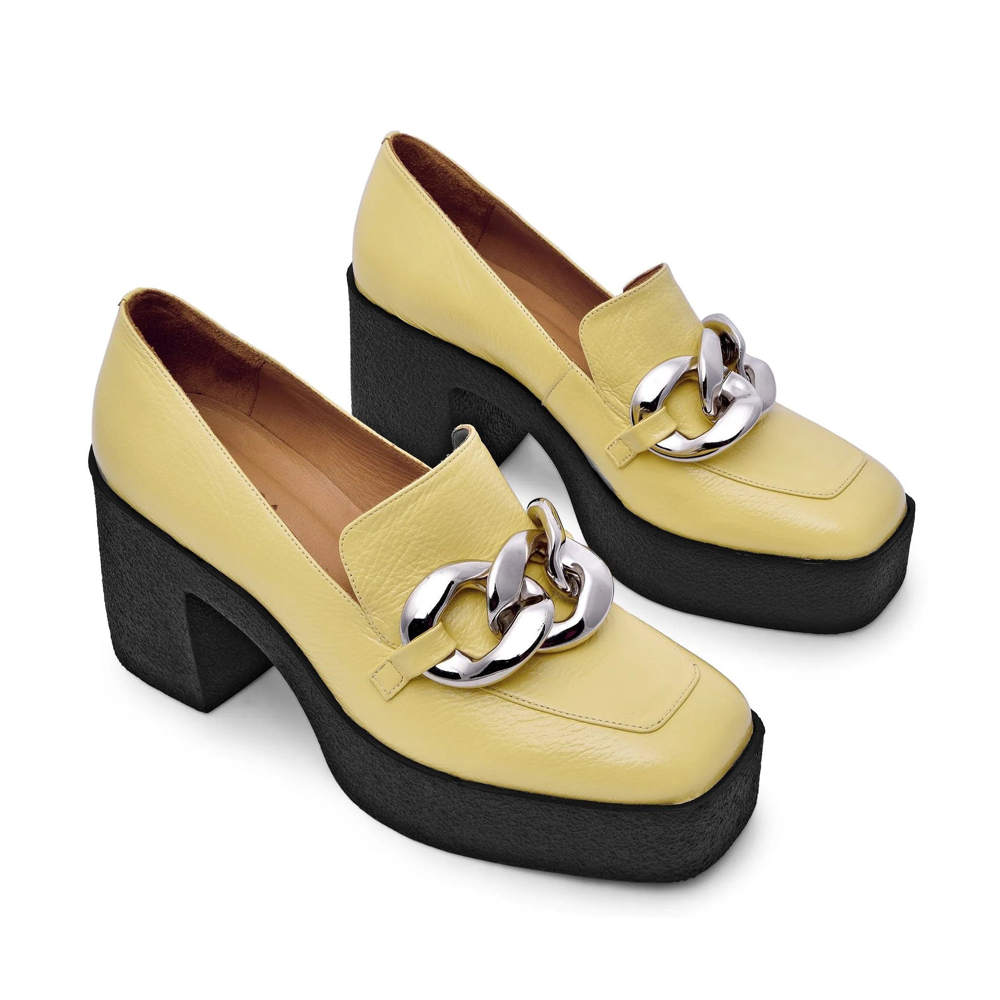 Yo Pastel Yellow Chunky Loafers