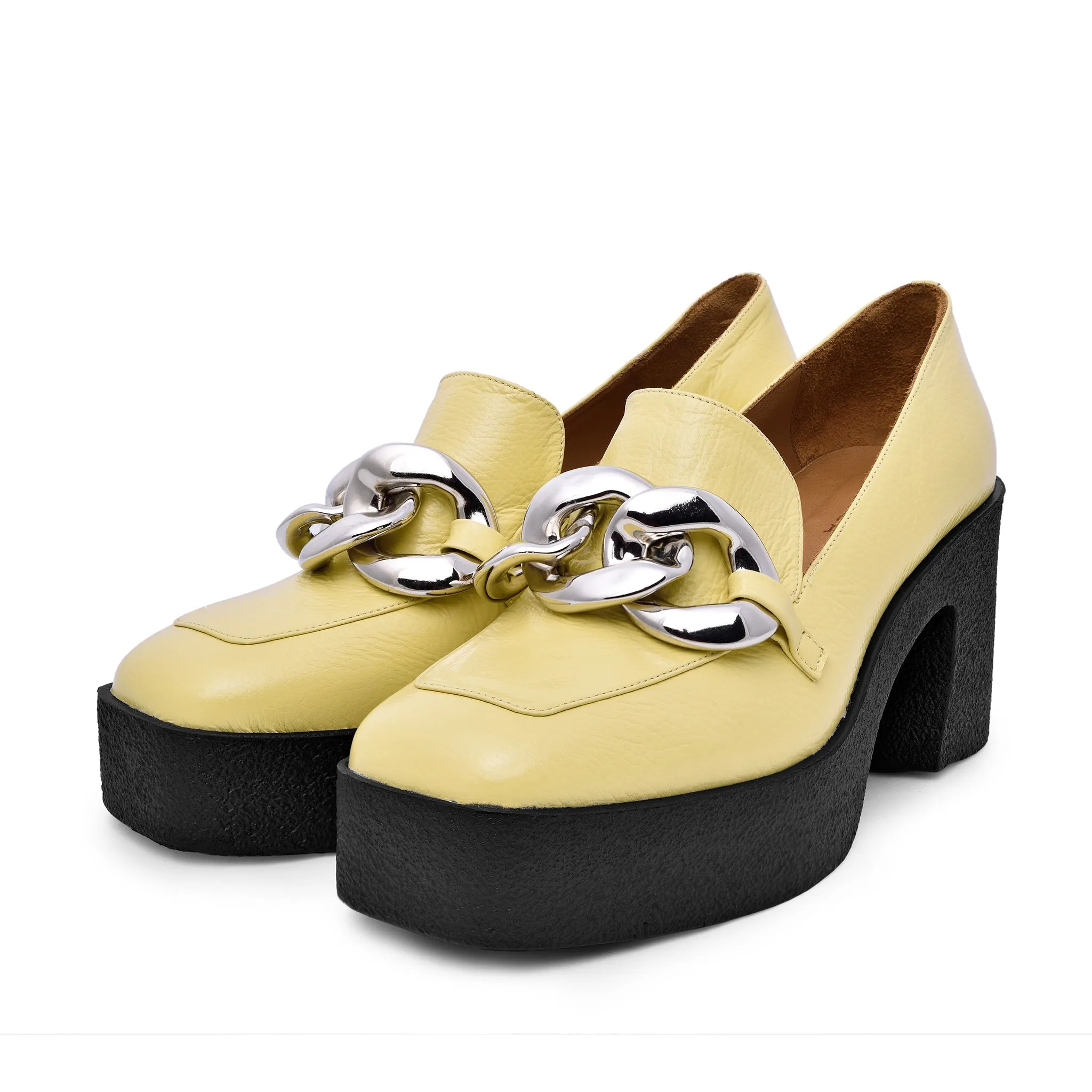 Yo Pastel Yellow Chunky Loafers