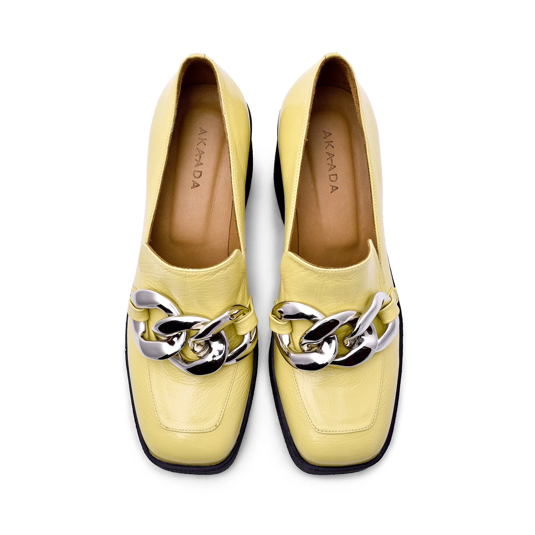 Yo Pastel Yellow Chunky Loafers